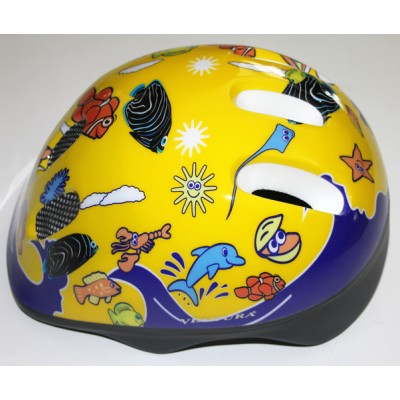 Κράνος Παιδικό Ventura κίτρινο ψαράκια