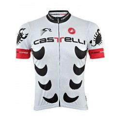 Ποδηλατική Καλοκαιρινή Φανέλα Castelli white - black 001